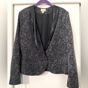 AMBAR for Target Black Blazer Bird Floral Pattern Dress Blazer Women’s size L